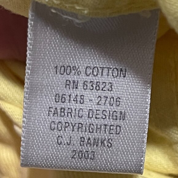 CJ Banks Womens Embroidered Top Size X (14W) Yellow Snails Whimsical Art Teacher - Picture 7 of 8